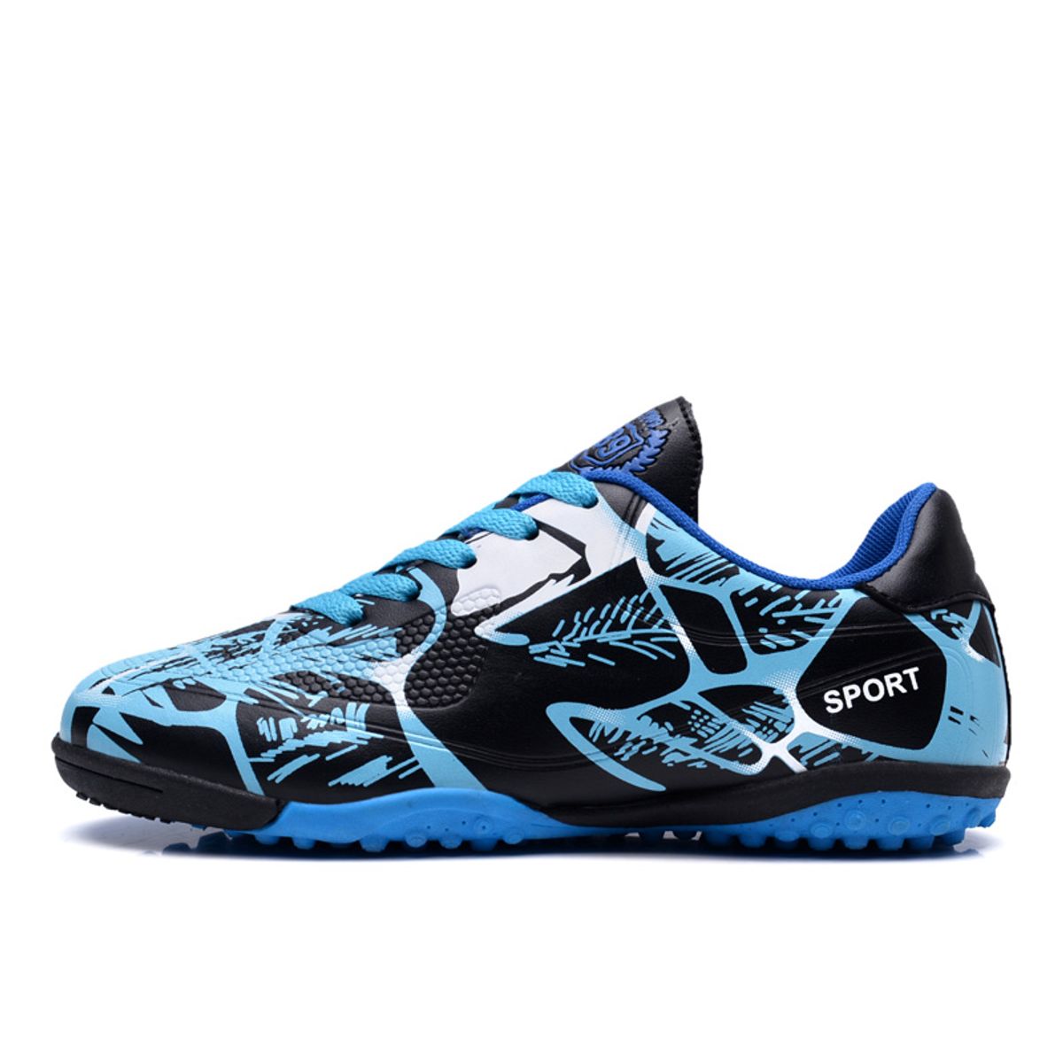SHANDIAN - Zapatillas de Fútbol Hombre TF zapatos hombre Azul