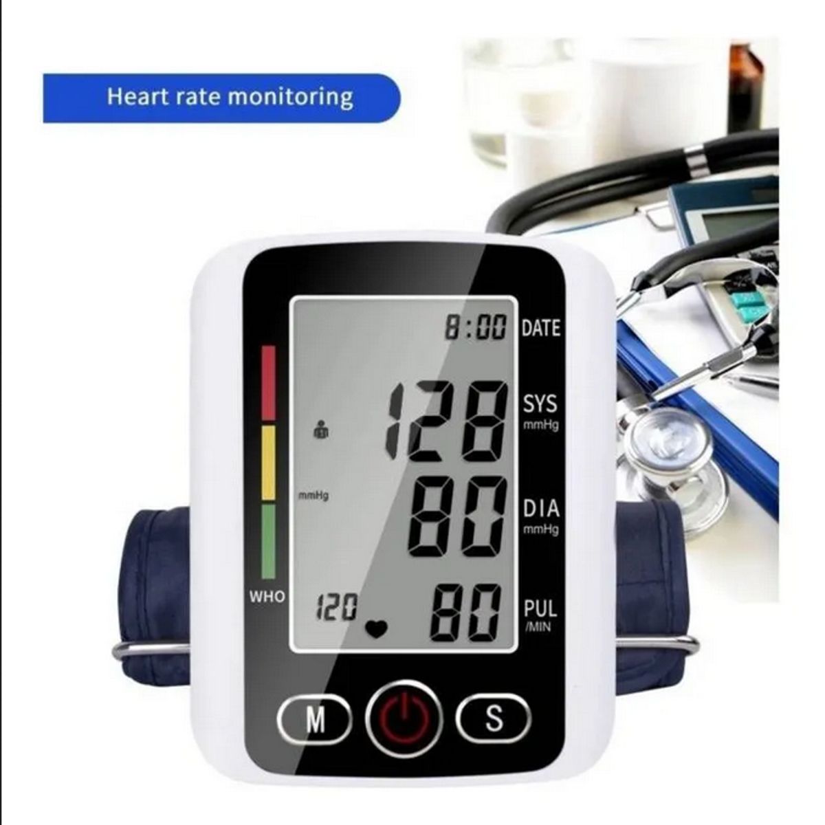 GENERICO - Tensiómetro Digital Medidor De Presión Arterial Portátil