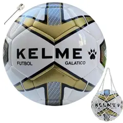 KELME - Balon Futbol Galatico N5 Blancodorado Bote Alto
