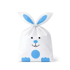 PASTELERIUSCL - 50 Bolsas De Plástico Para Dulces De Pascua Bolsa Con Diseño De Conejo De Pascua 22x13cm Bolsas