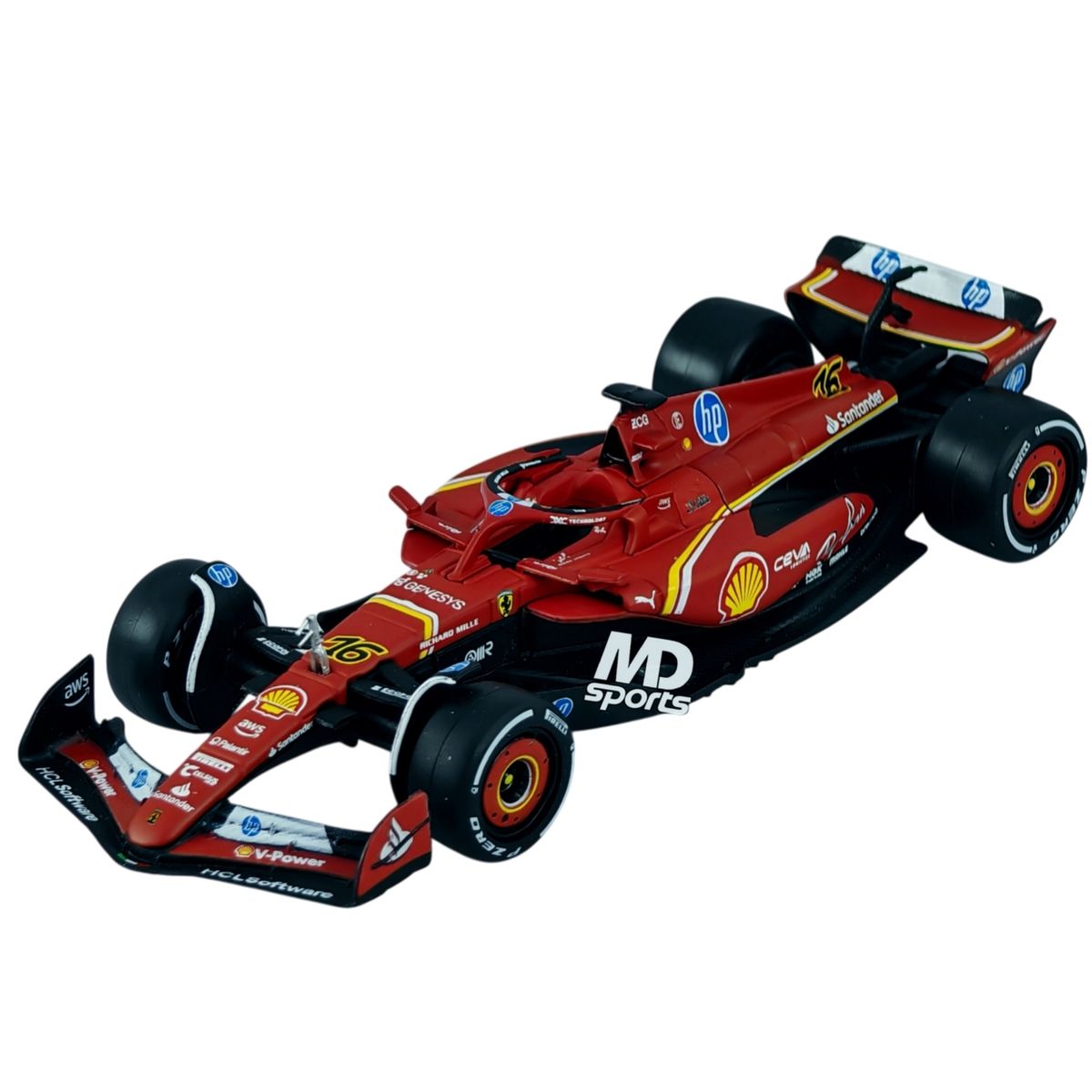 BBURAGO - Auto F1 Ferrari SF-24 GP Monza 2024 #16 Charles Leclerc Caja Normal Burago 1:43