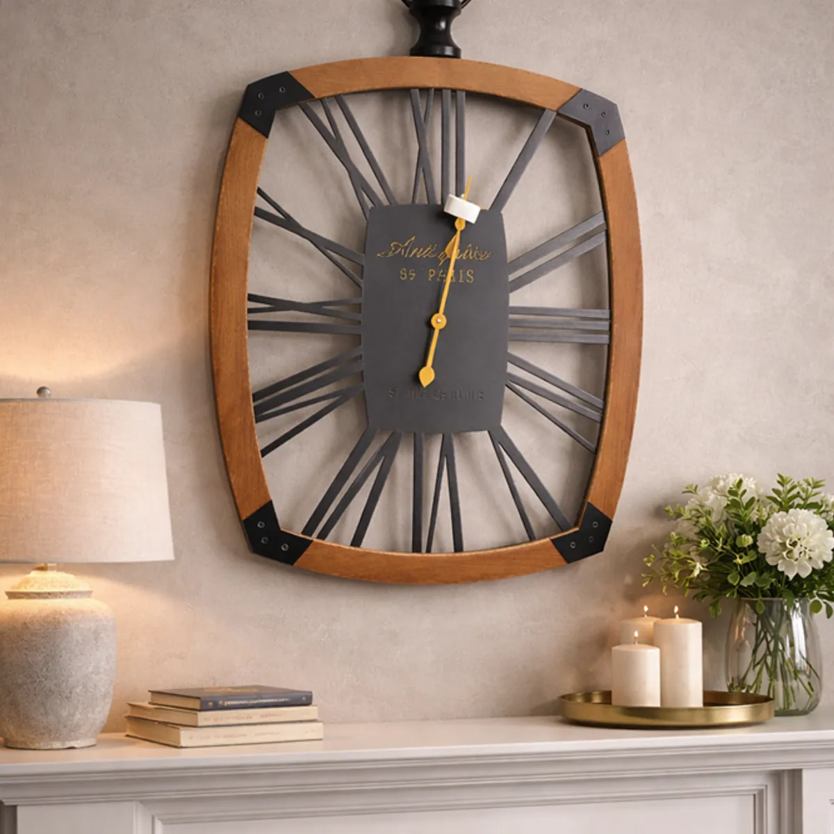 GENERICO - Reloj de pared números romanos
