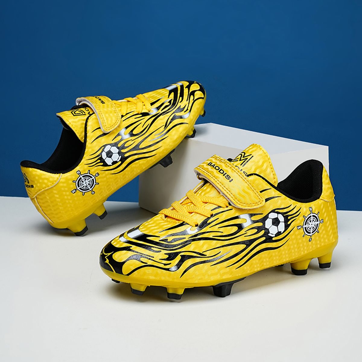 SHANDIAN - Zapatillas de Fútbol Hombre FG zapatos hombre Azul