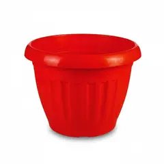 GENERICO - Pack 20 Maceteros Plástico Redondo Rojo 10 cm