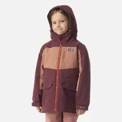 HAKA HONU - Chaqueta Niña Mini Diluvio Burdeo