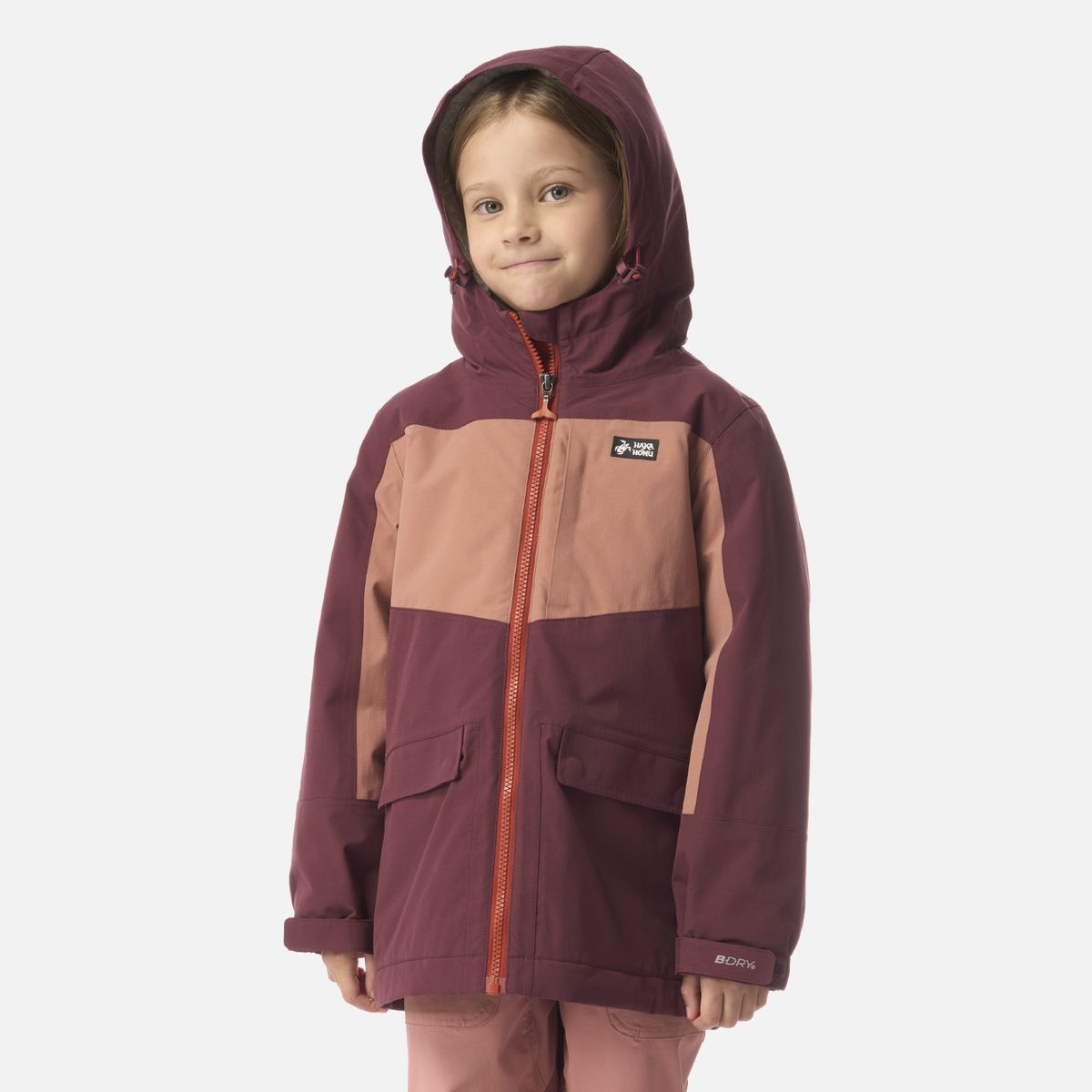 HAKA HONU - Chaqueta Niña Mini Diluvio Burdeo Haka Honu