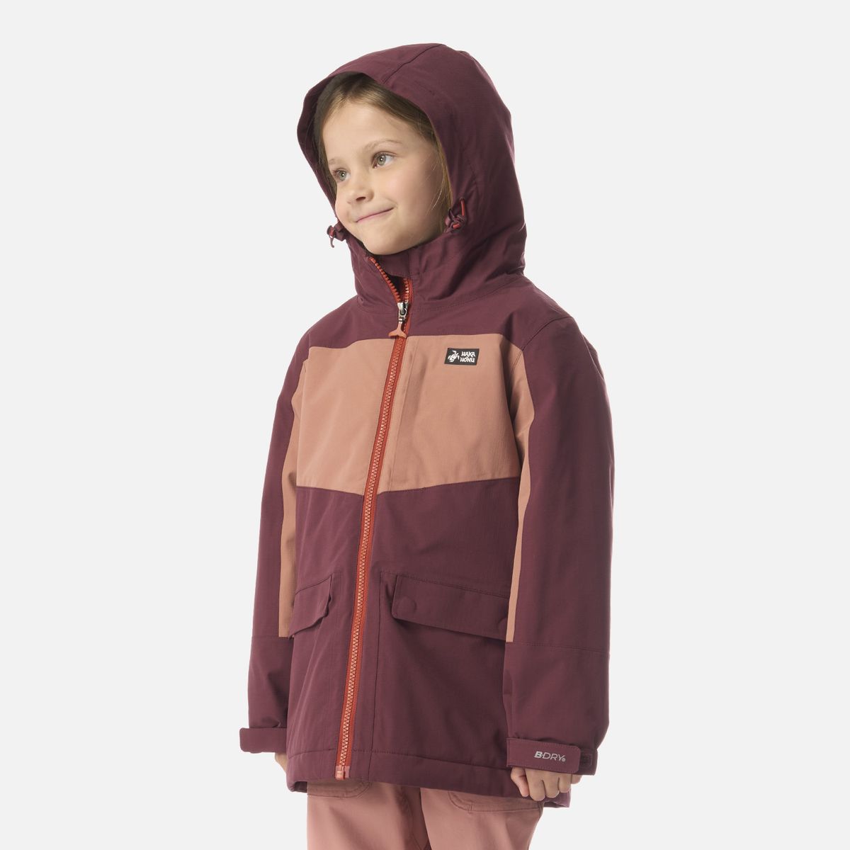 HAKA HONU - Chaqueta Niña Mini Diluvio Burdeo Haka Honu