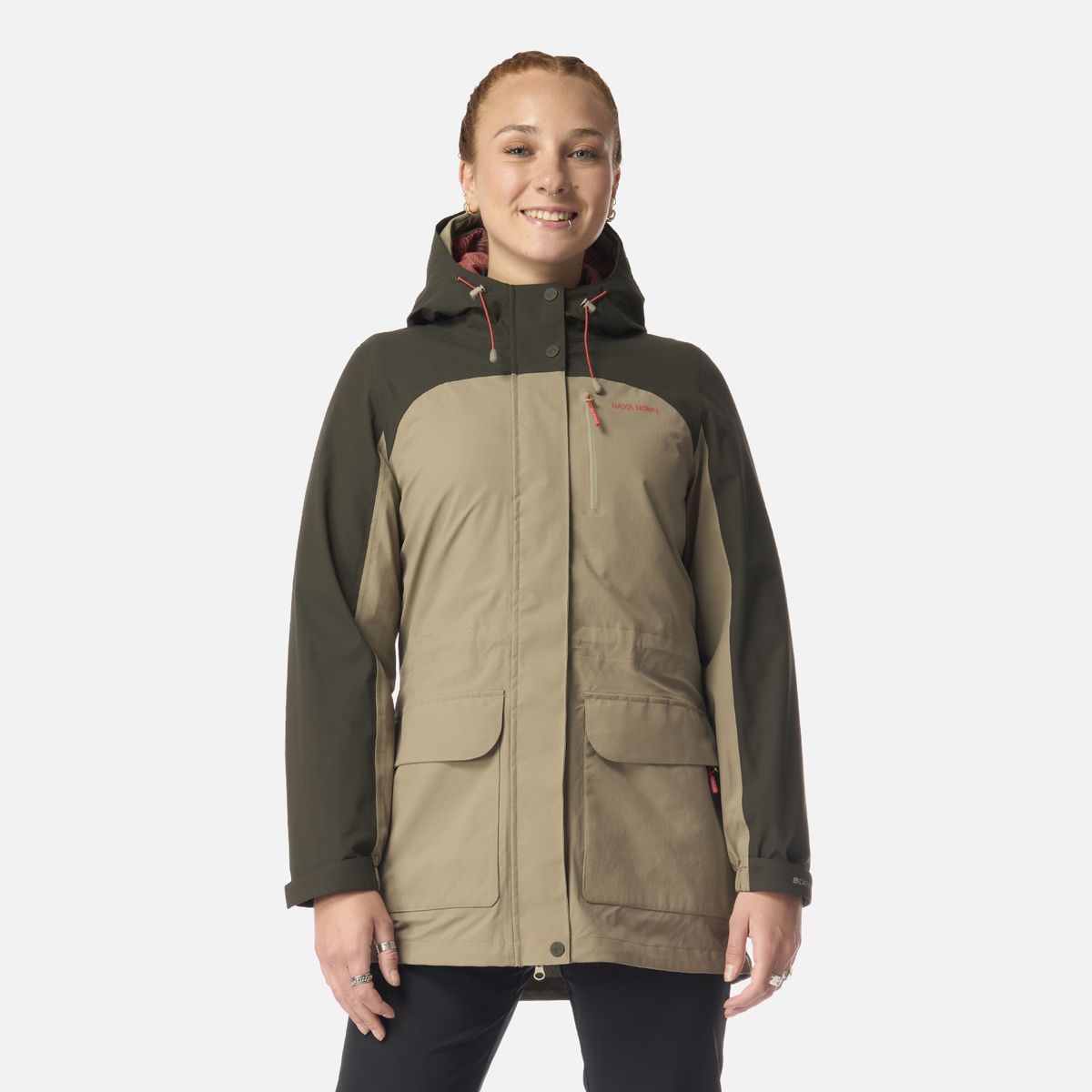 HAKA HONU - Chaqueta Mujer Perro Guapo Pro Verde Oliva Haka Honu