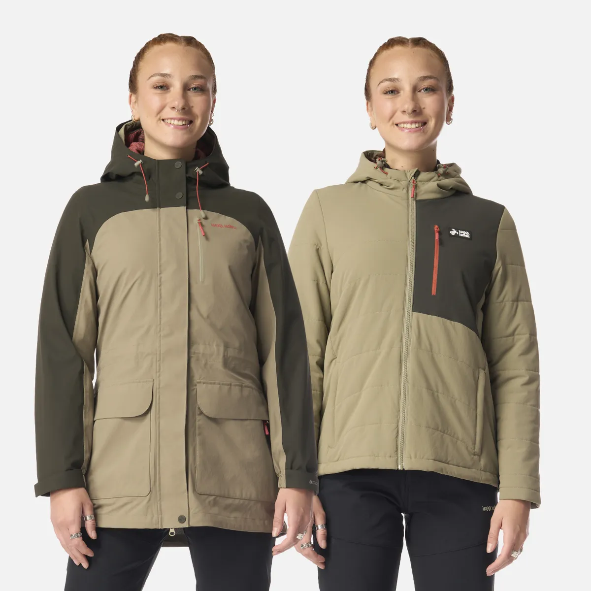 HAKA HONU - Chaqueta Mujer Perro Guapo Pro Verde Oliva Haka Honu