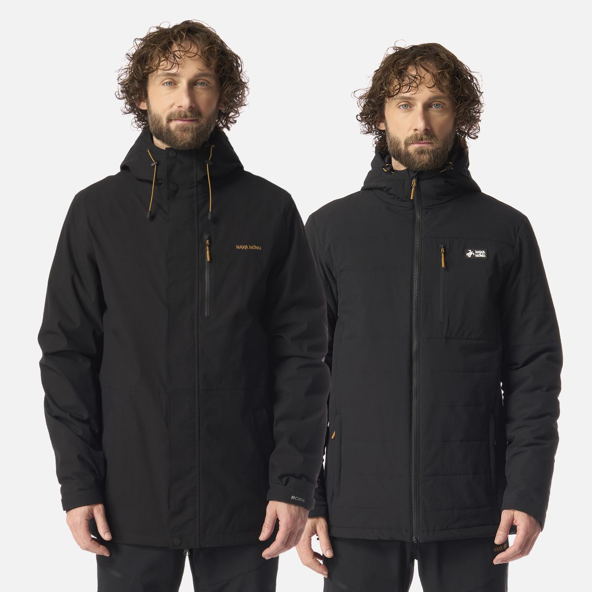 HAKA HONU - Chaqueta Hombre Perro Guapo Pro Negro Haka Honu