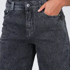 RAINDOOR - Pantalón strass Negro Mujer