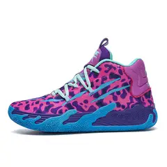 SHANDIAN - Zapatillas deportivas de baloncesto para hombre básquetbol Violeta