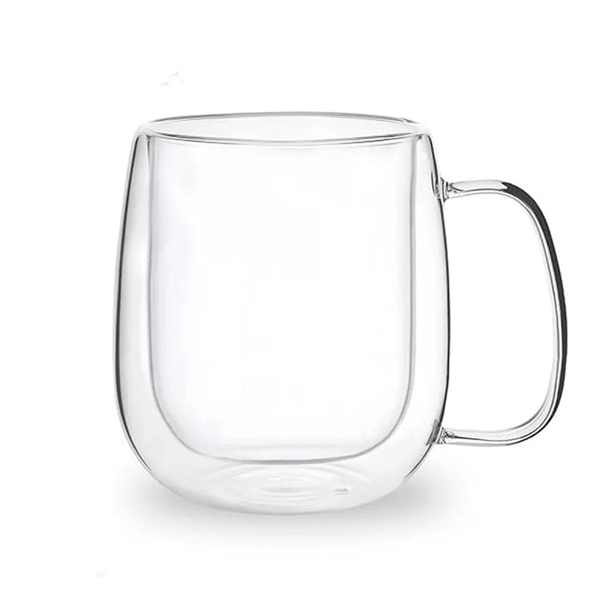 GENERICO - TAZA DE TRANSPARENTEDE VIDRIO DOBLE PARED 350 ML