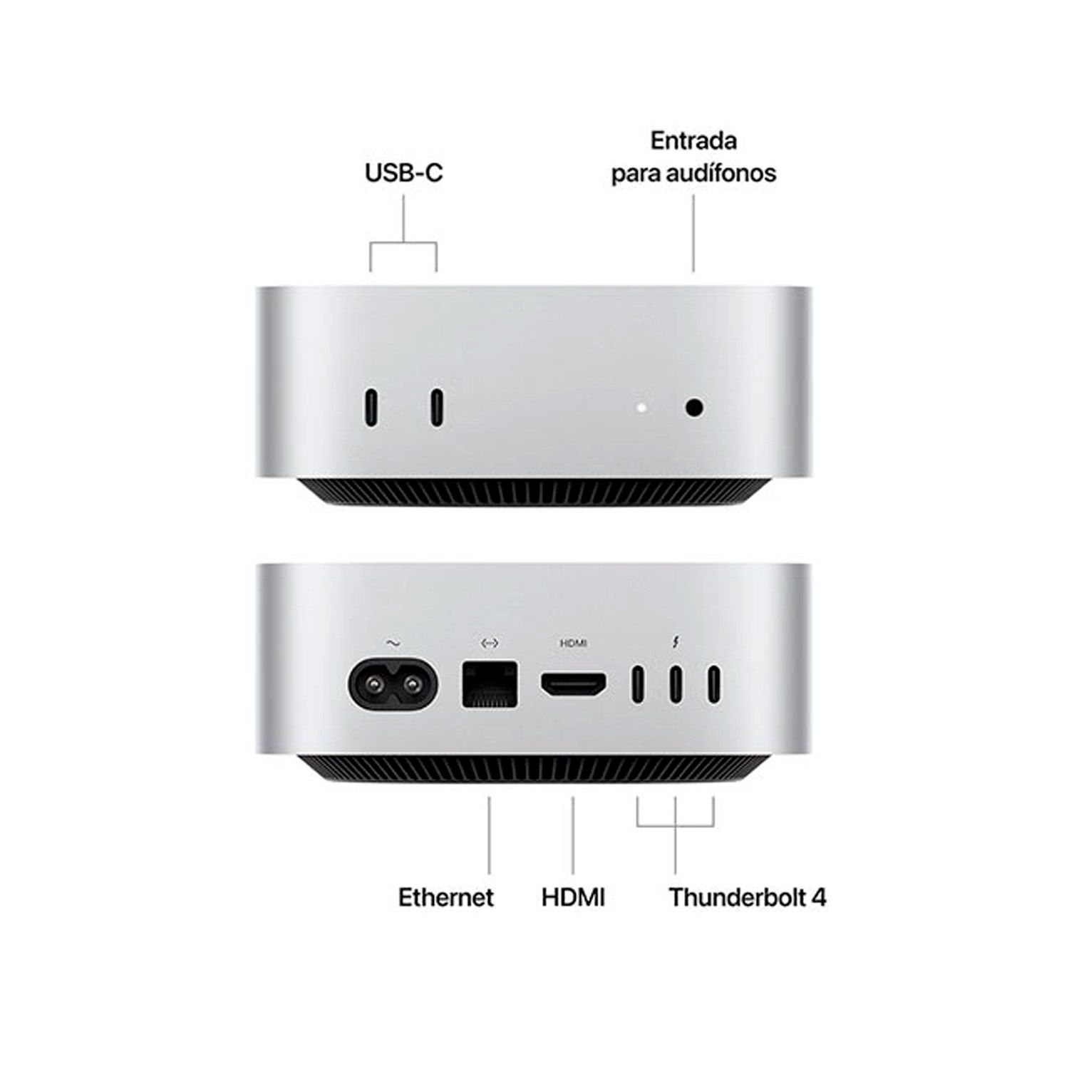 APPLE Apple Mac Mini M4 16GB 256GB SSD Mac OS Gris | Falabella Chile
