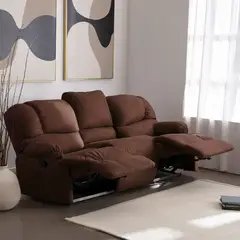 LATAM HOME - Bergere Perugia Reclinable 3 Cuerpos Cuero Kentucky