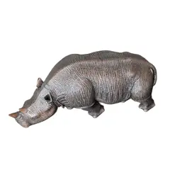BROOKMAN - ADORNO RINOCERONTE POLIRESINA GRIS 40 x 12,5 x 16 CM