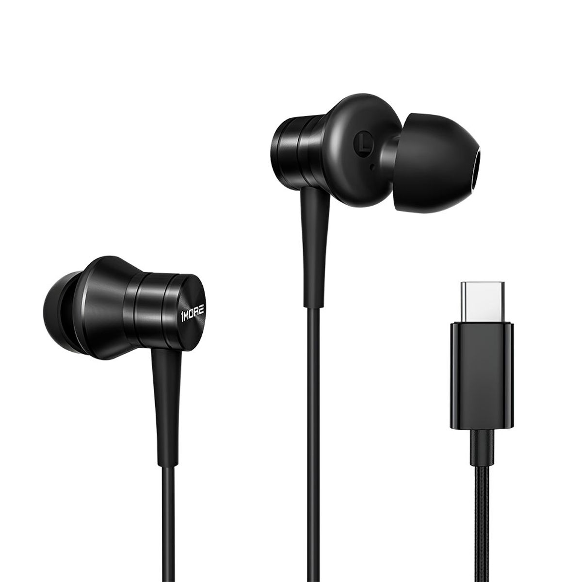1MORE - Audífonos In Ear HiFi Piston P20 con Cable USB-C 1More Black