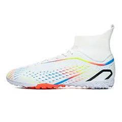 SHANDIAN - Zapatillas de Fútbol Hombre TF zapatos hombre Blanco