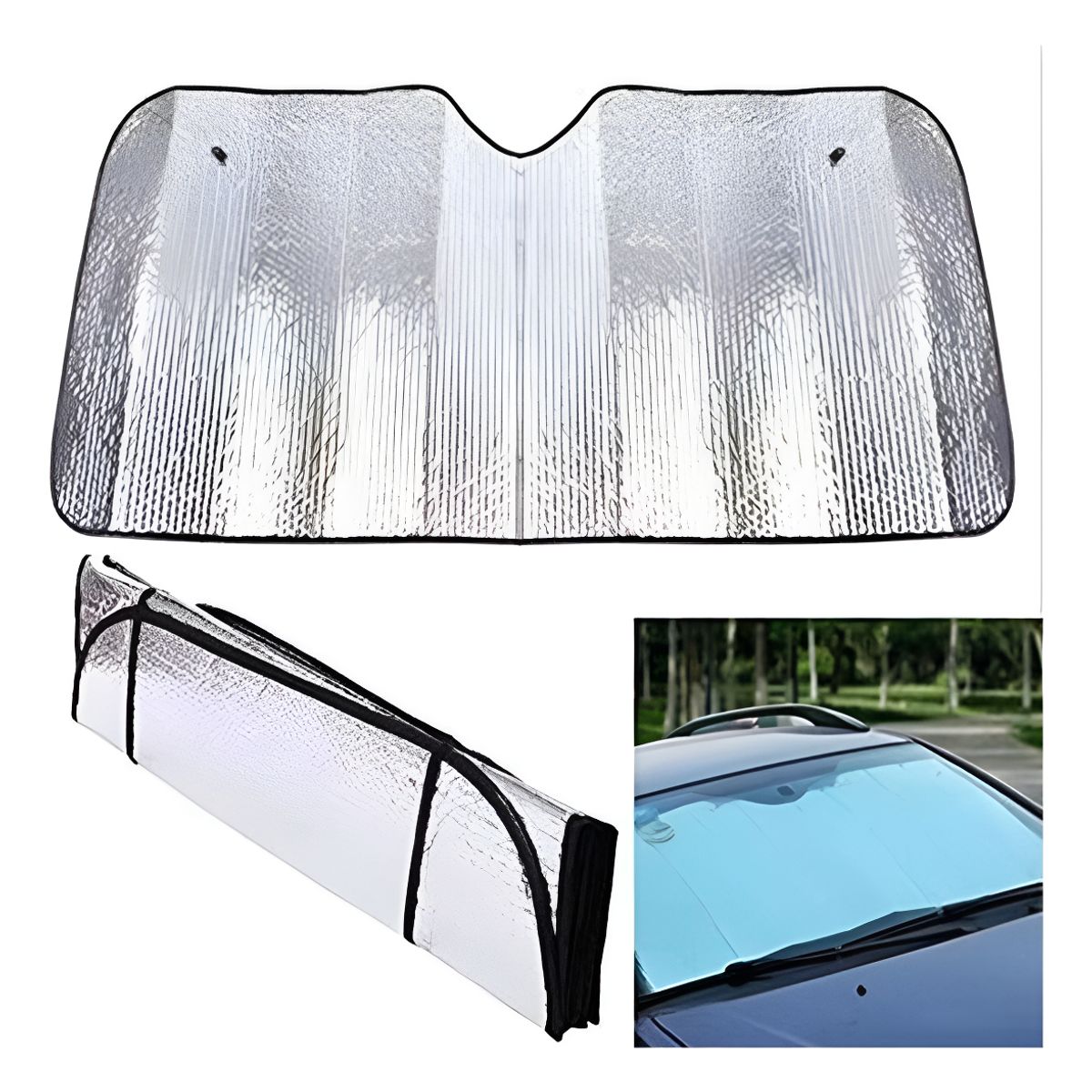 GENERICO - Cortina Parasol Parabrisas Autos O Camion 60x130cm  215084 215084 C15