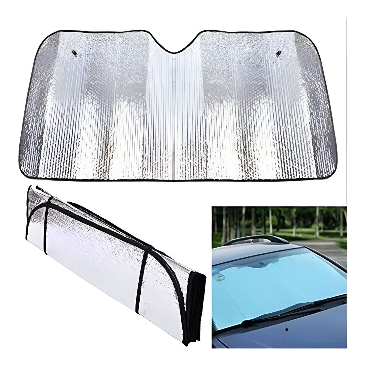 GENERICO - Cortina Parasol Parabrisas Autos O Camion 60x130cm  215084 215084 C15