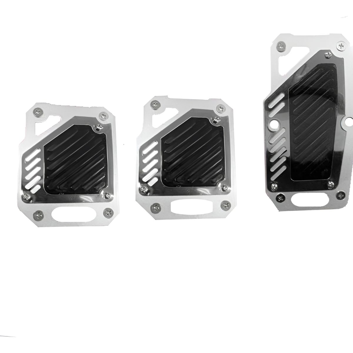 GENERICO - Set 3 Cubre Pedales Deportivo Tunning Auto Universal Racing 223529