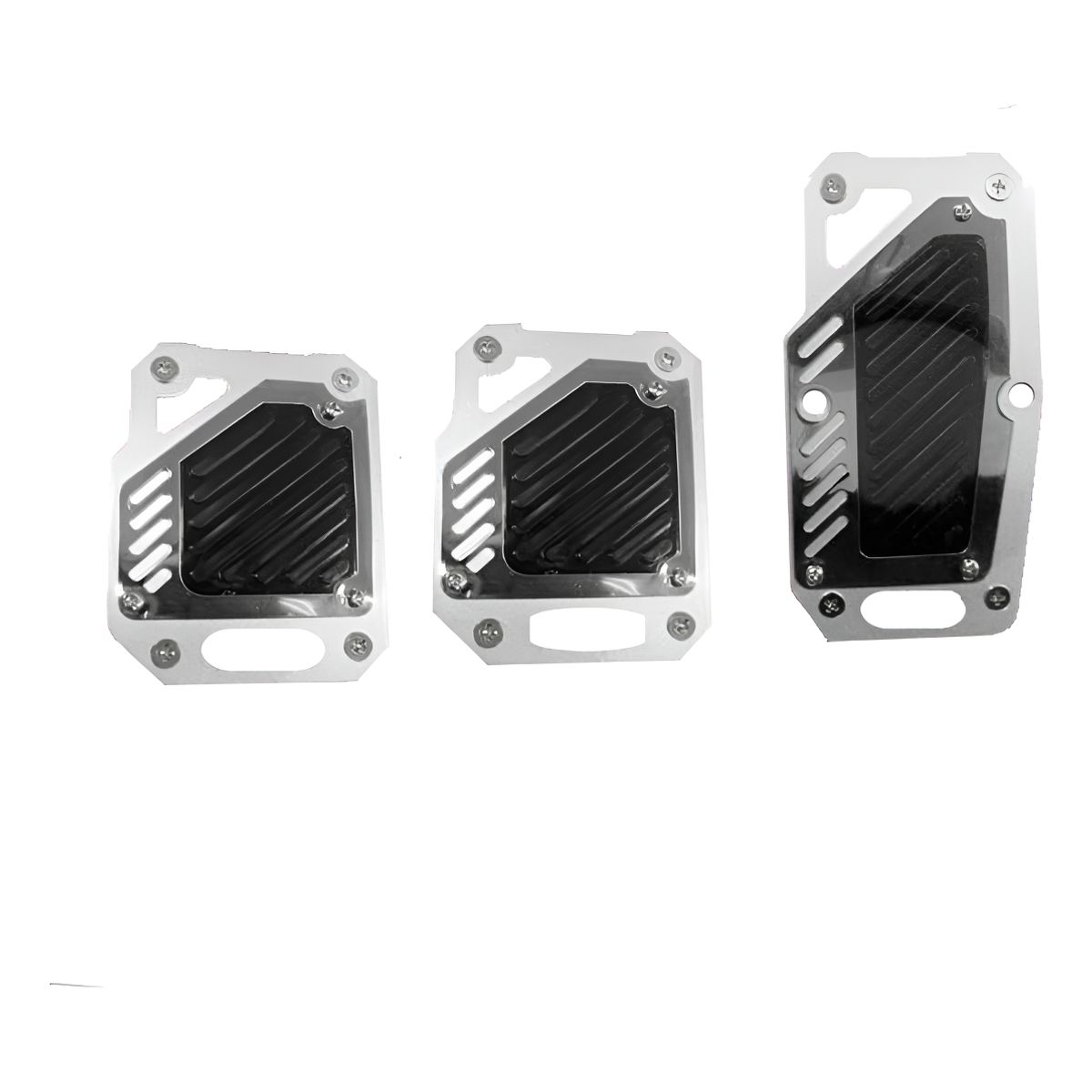 GENERICO - Set 3 Cubre Pedales Deportivo Tunning Auto Universal Racing 223529
