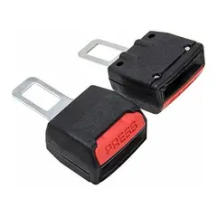 GENERICO - X4 Par Hebilla Cinturón De Seguridad Extensor Auto Universal