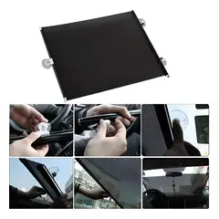 GENERICO - Quitasol Retractil Parasol Enrollable Parabrisas Auto 58x125 261011 C62