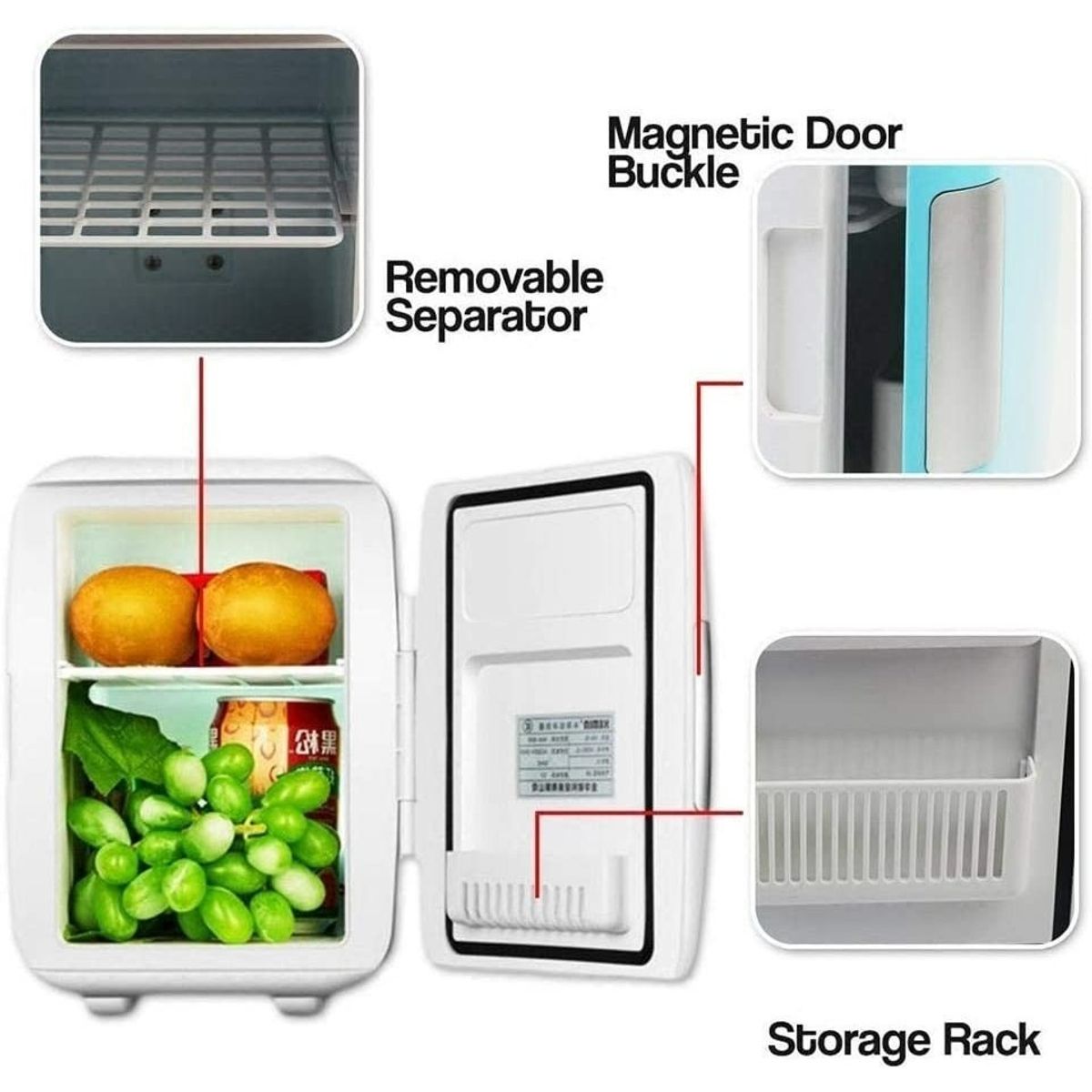 GENERICO - Mini Refrigerador Refrigeradores Portatil Auto 12v 4 Litros 271021