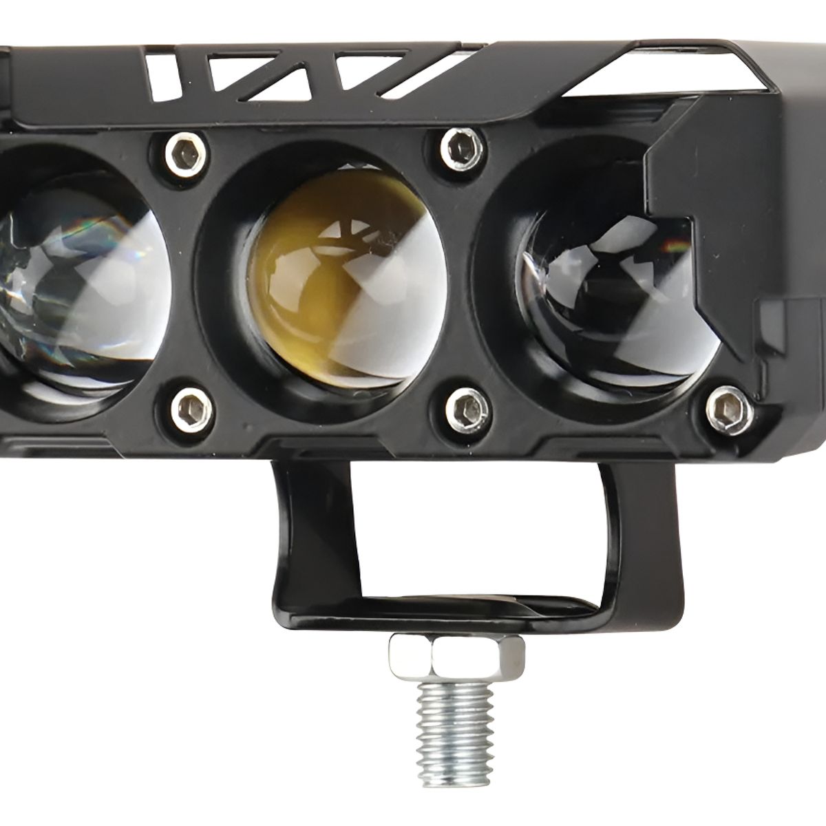 GENERICO - X2 Luces Foco Neblinero Led 70w Estroboscopica Bicolor Lupa