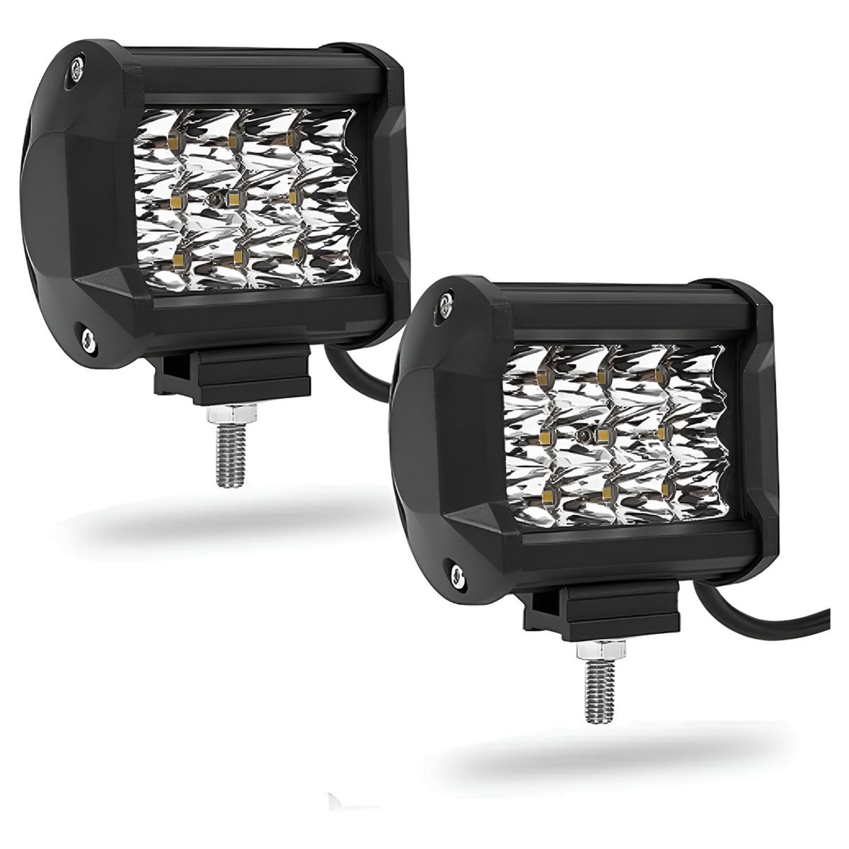 GENERICO - X2 Barra Focos Neblineros Led 36w Blanco Expansion Auto Moto