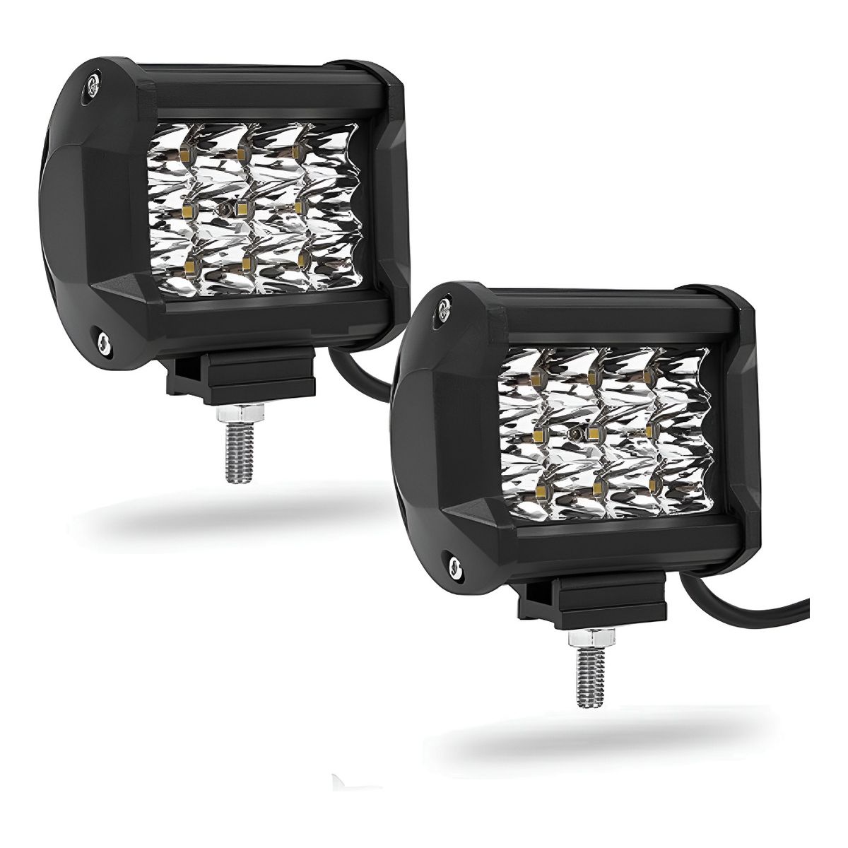 GENERICO - X2 Barra Focos Neblineros Led 36w Blanco Expansion Auto Moto