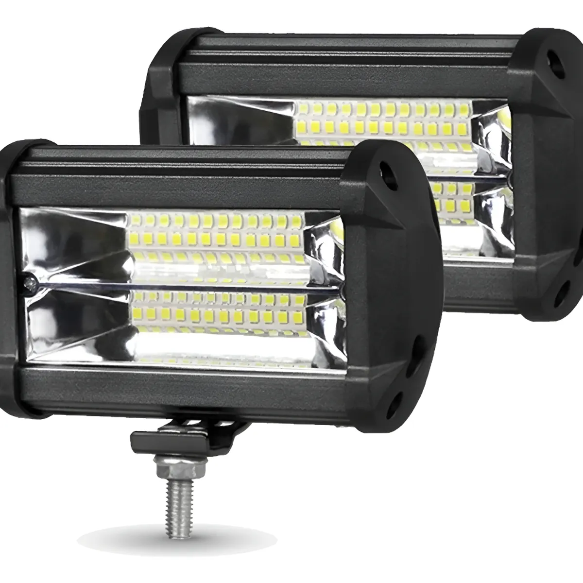 GENERICO - Par Barra Foco 48 Led 144w Neblinero 12v 24v Auto Moto