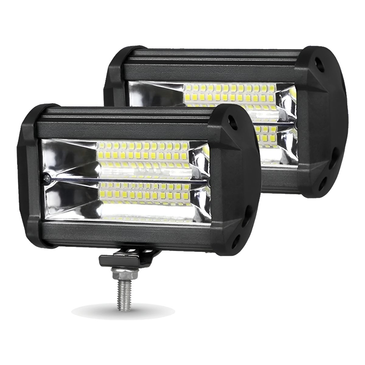 GENERICO - Par Barra Foco 48 Led 144w Neblinero 12v 24v Auto Moto