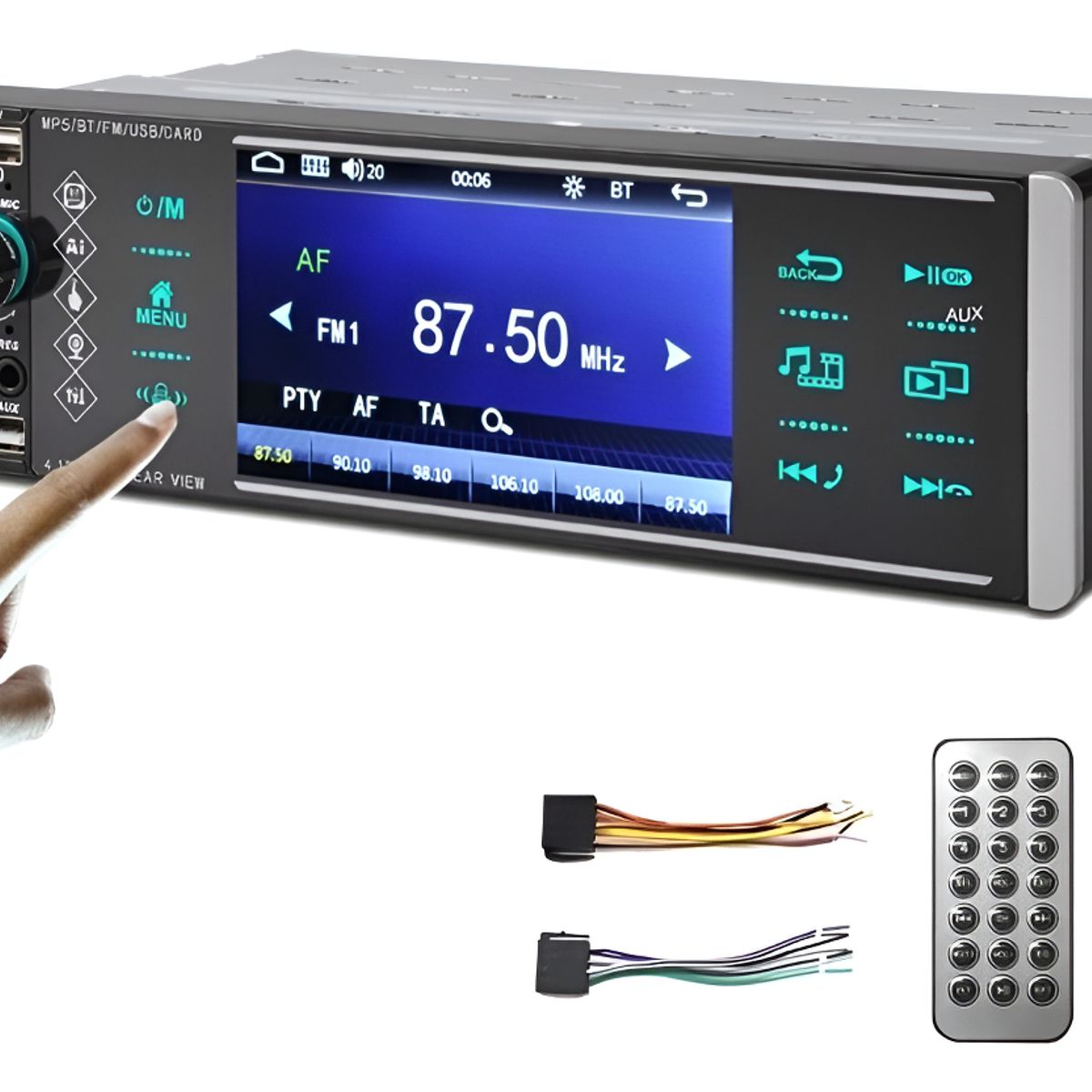GENERICO - Radio Auto 1 Din Con Pantalla 4.1 Bluetooth Mp3 Usb Control 213174aa