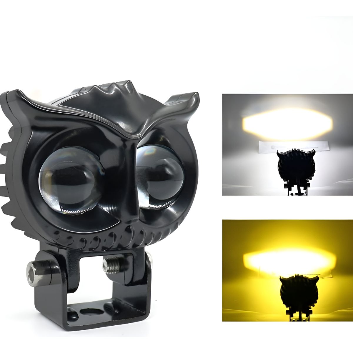 GENERICO - X2 Foco Led Neblinero 50w Bicolor Auto Moto Búho Tipo Lupa