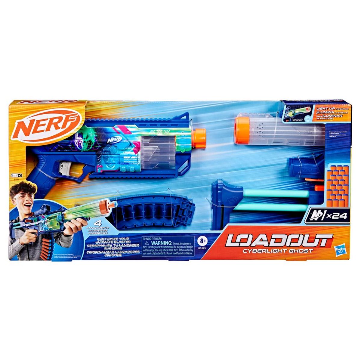 NERF - Lanzador Nerf Loadout Cyberlight Ghost