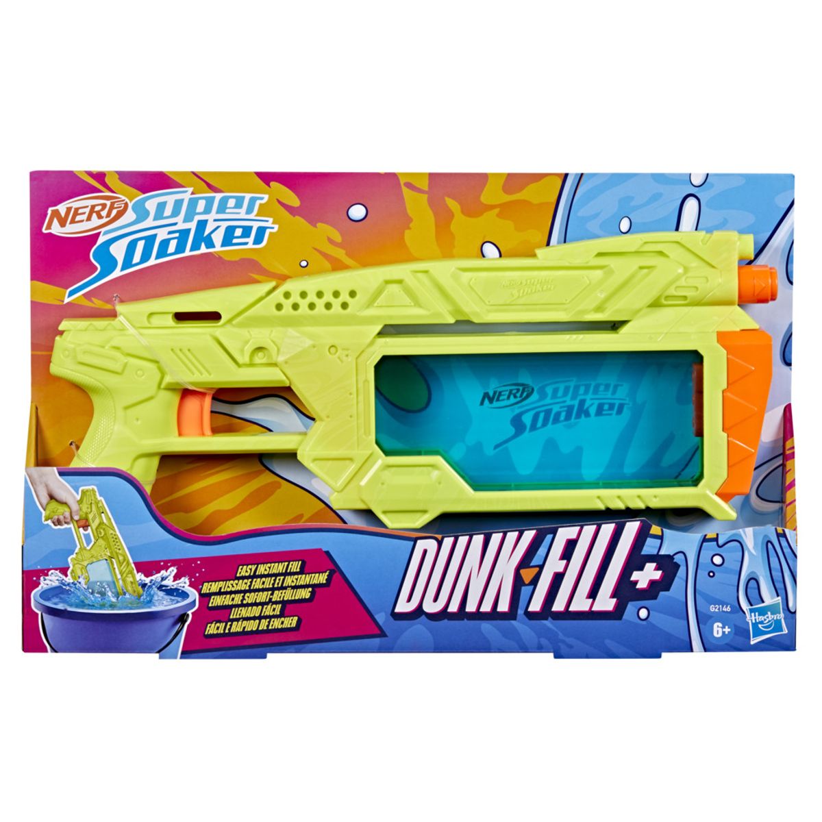 NERF - Lanzador Nerf Super Soaker Dunk-Fill+