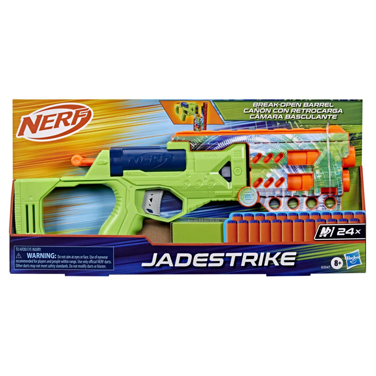 NERF - Lanzador Nerf N Series Jadestrike 24 Dardos