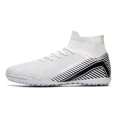 SHANDIAN - Zapatillas de Fútbol Hombre TF zapatos hombre Blanco