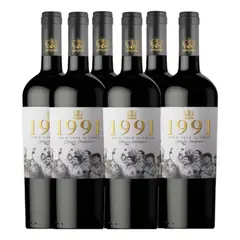 COLO COLO - 6x Vinos 1991 Colo-Colo es Chile 750cc