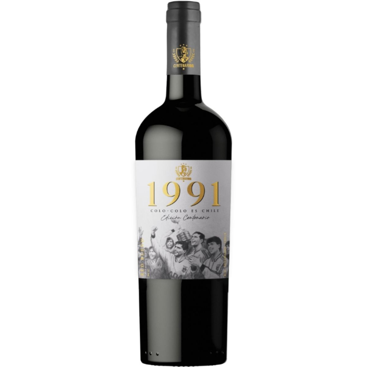 COLO COLO - 6x Vinos 1991 Colo-Colo es Chile 750cc