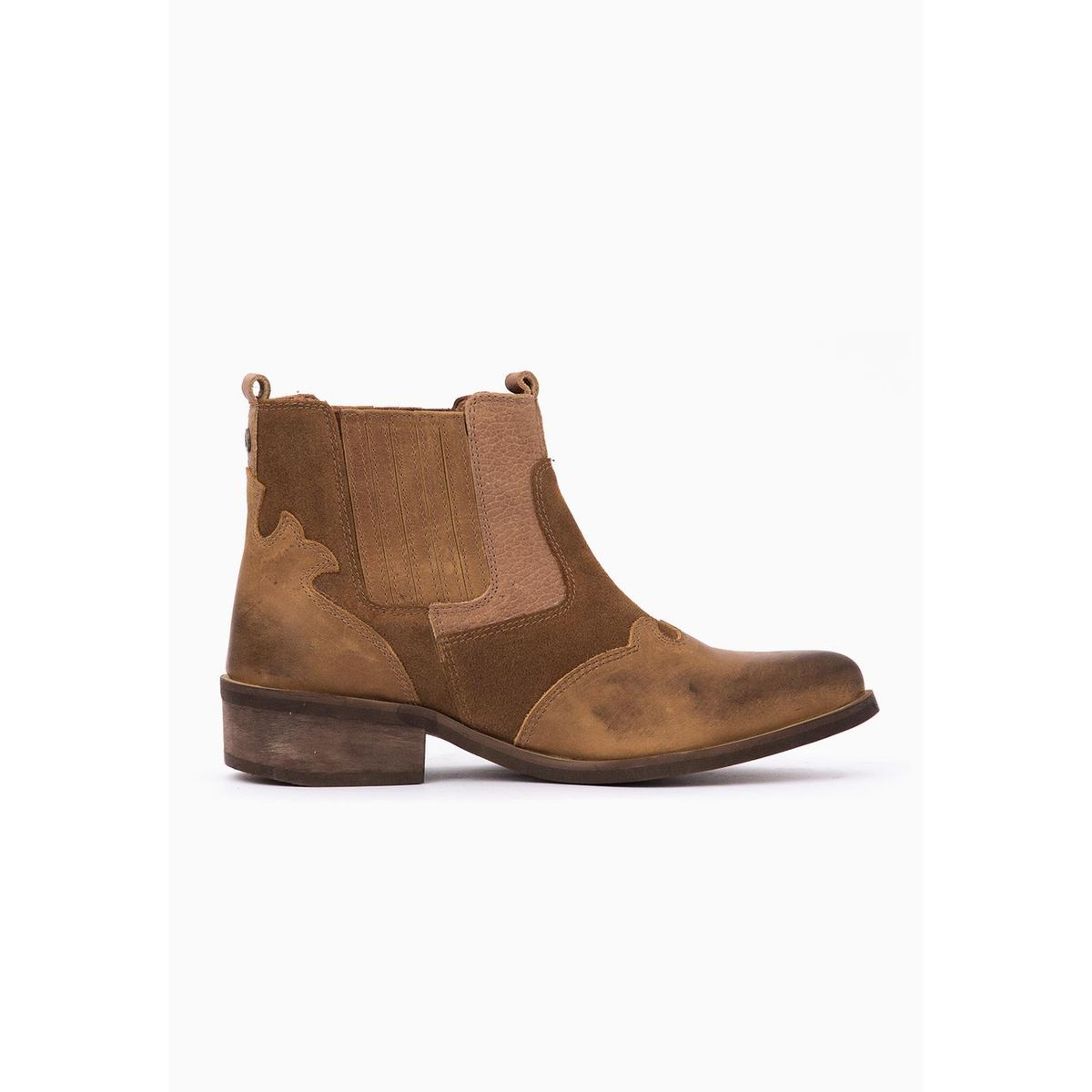 GIANI DAFIRENZE - Botin Cuero Mujer Frida Camel