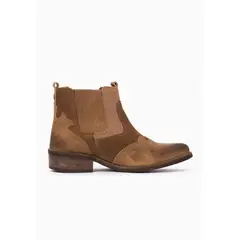 GIANI DAFIRENZE - Botin Cuero Mujer Frida Camel