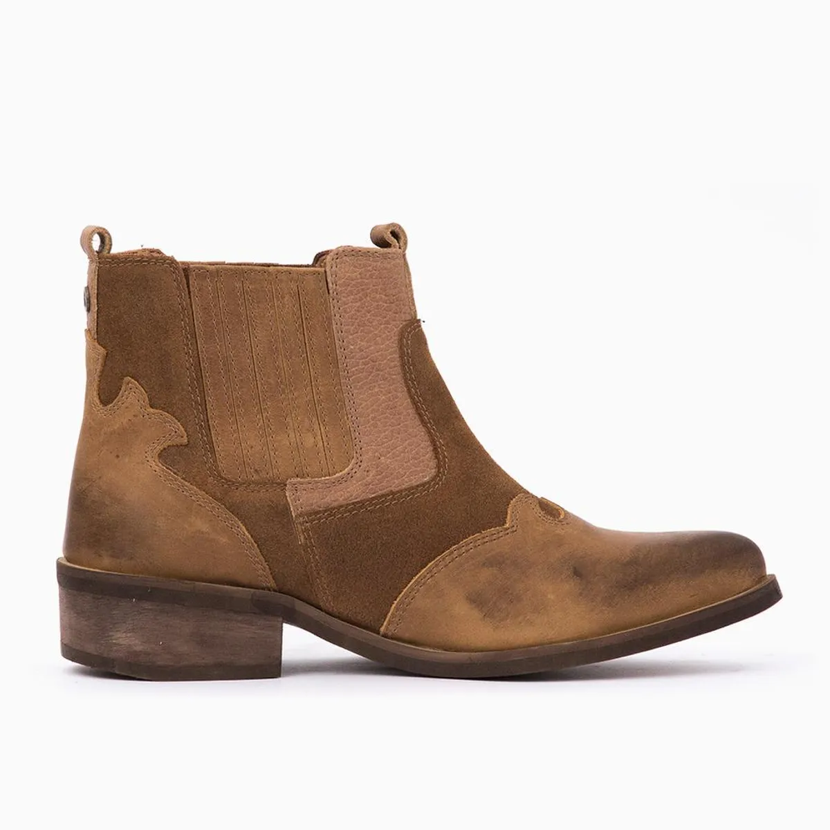 GIANI DAFIRENZE - Botin Cuero Mujer Frida Camel