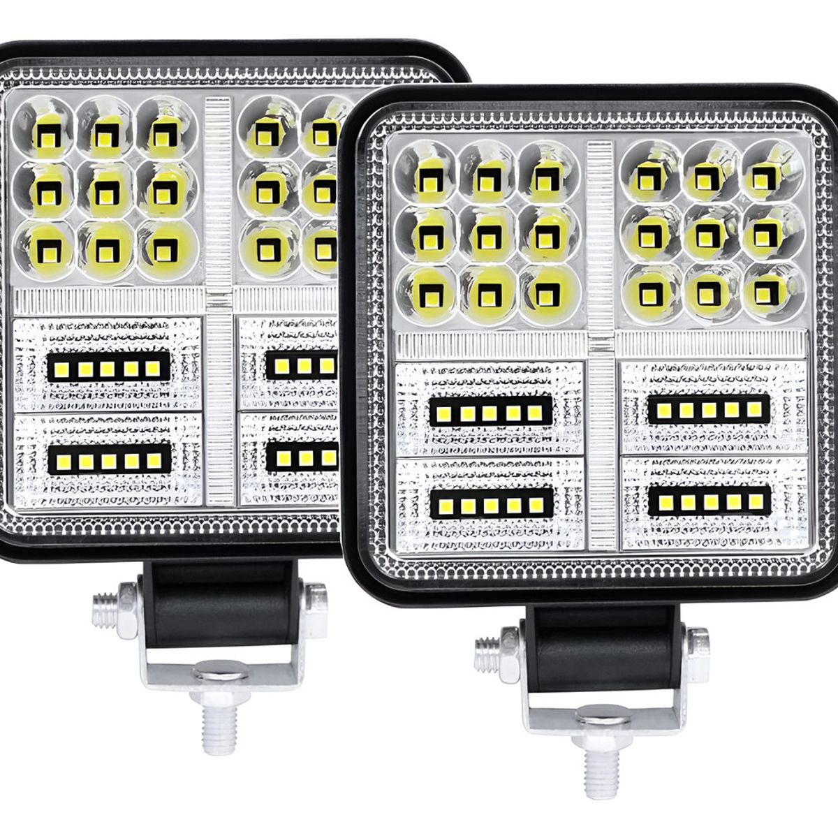 GENERICO - X2 Luces Foco Neblinero Led 177w Bicolor Auto Moto Camioneta