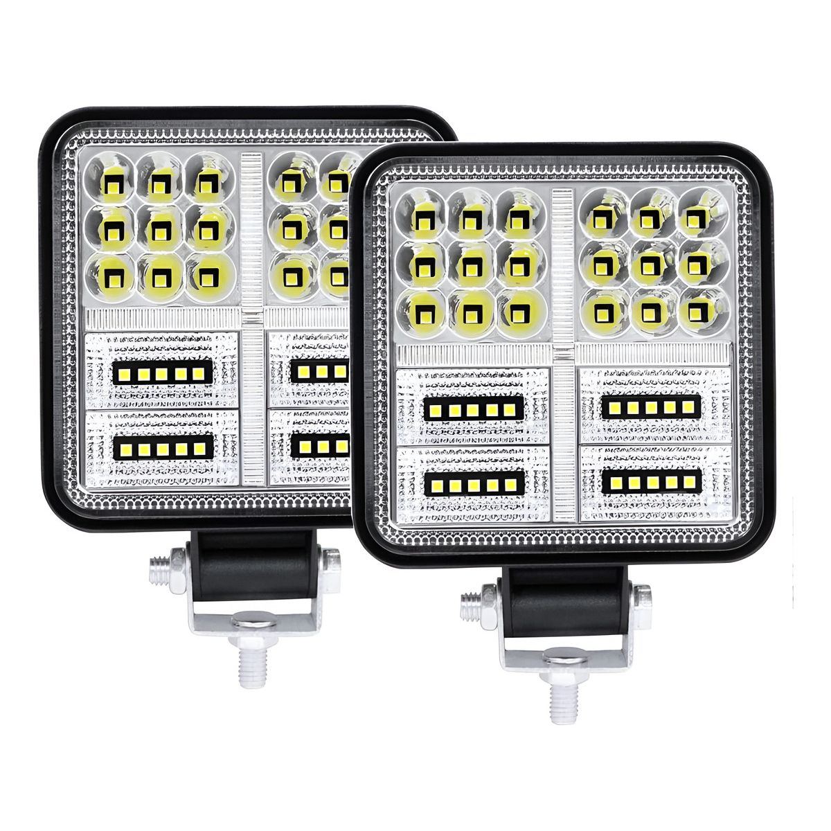 GENERICO - X2 Luces Foco Neblinero Led 177w Bicolor Auto Moto Camioneta