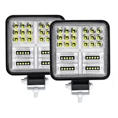 GENERICO - X2 Luces Foco Neblinero Led 177w Bicolor Auto Moto Camioneta