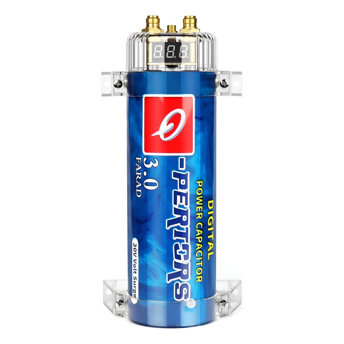 GENERICO - Capacitor Audio Car 3.0 Faradios Parlantes Regulador Amp 213215