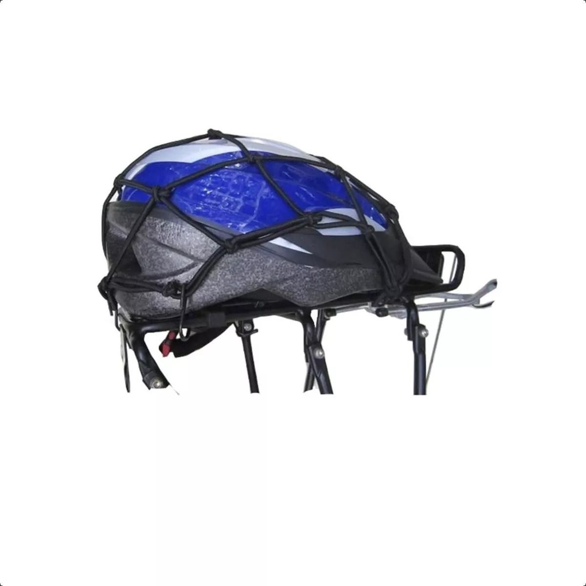 GENERICO - Pulpo Malla Amarre Moto Equipaje 40x40cm Negro